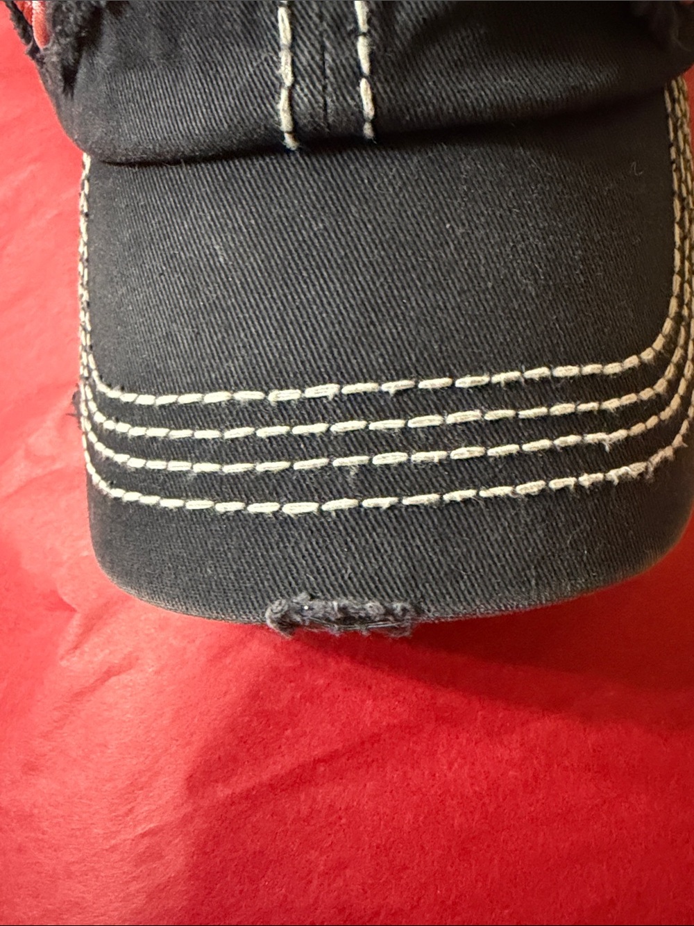 Black Baseball Cap with Pink 'DREAM' Embroidery - Picture 11 of 15